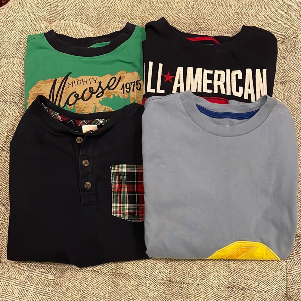 Gymboree bundle of 4 long sleeve shirts all size 8